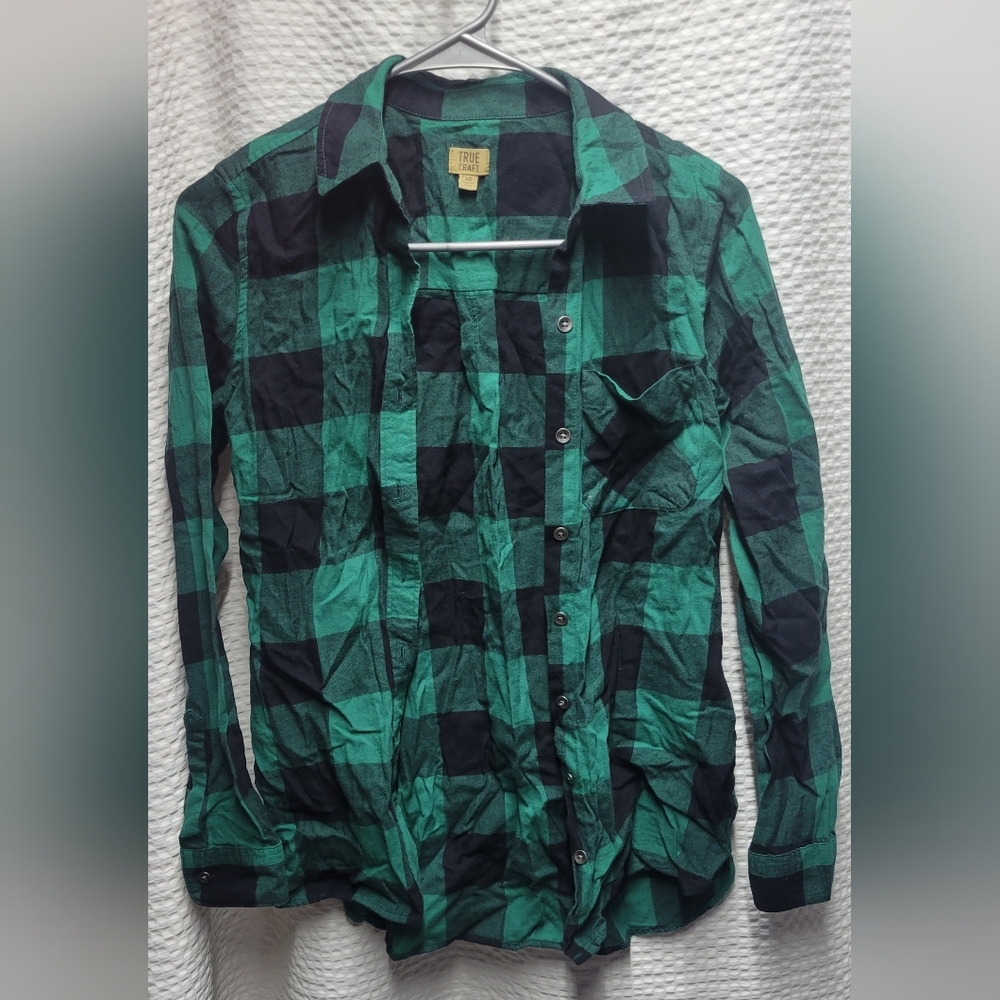 True Craft Green and Black Checkered Shirt